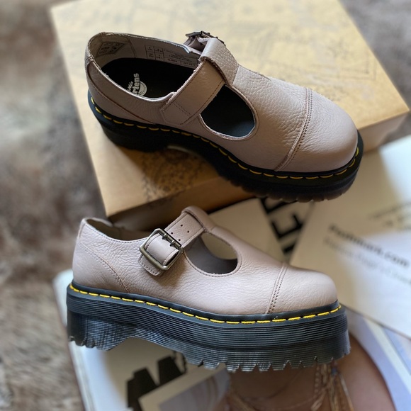 Dr. Martens Bethan T-Bar Platform Shoe - Picture 1 of 10